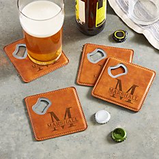 Name & Initial Bottle Opening Coasters