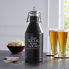 Live Social Stainless Steel Growler