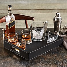 Whiskey Entertaining Set + Bar Tray